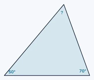 For triangles, two angles are enough